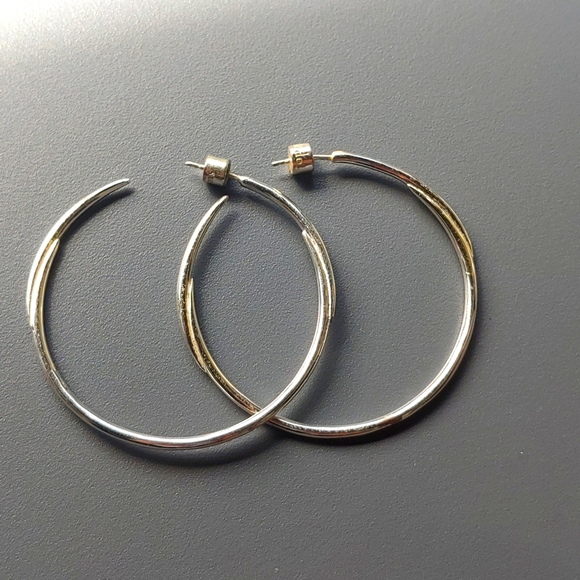 Stella & Dot | Hoop Earrings | Silver - Picture 1 of 5